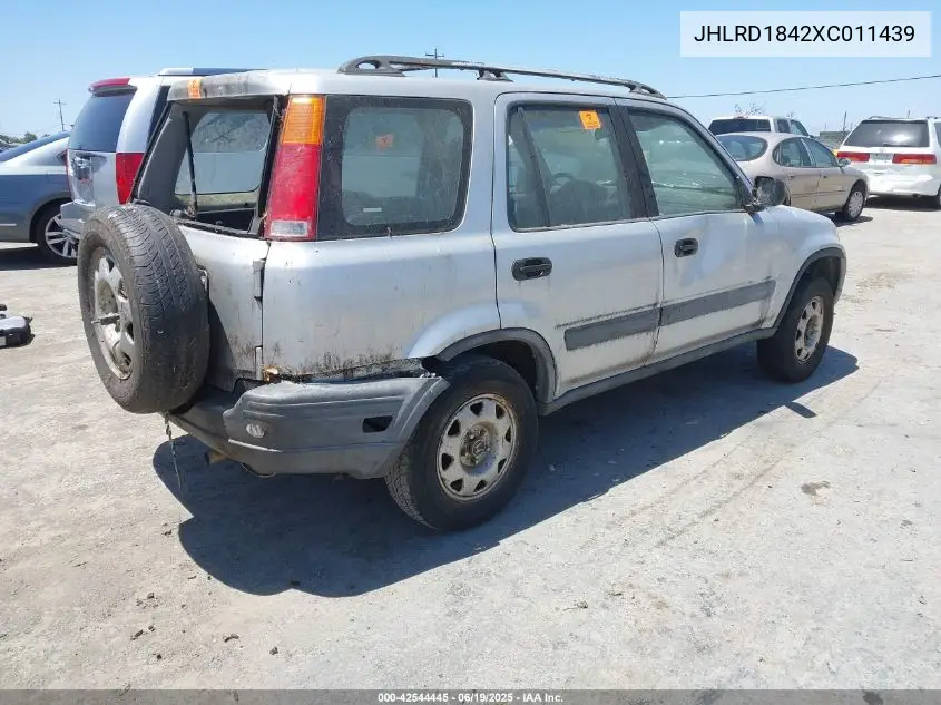 1999 Honda Cr-V Lx VIN: JHLRD1842XC011439 Lot: 42544445
