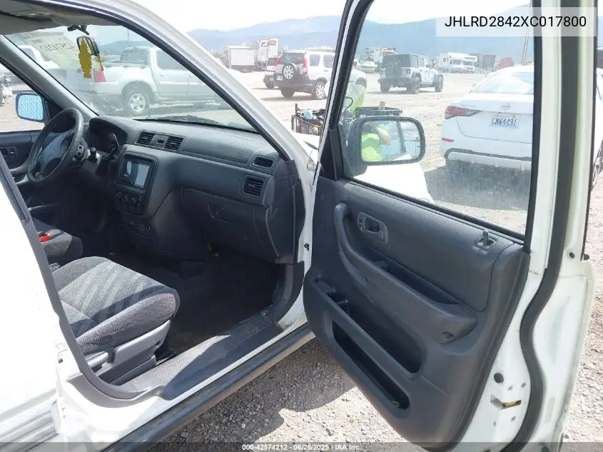 1999 Honda Cr-V Lx VIN: JHLRD2842XC017800 Lot: 42574212