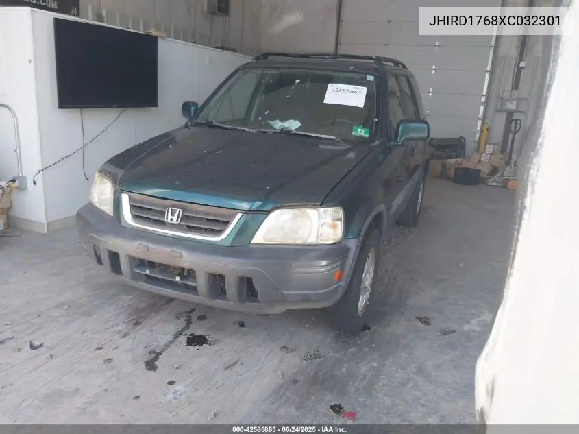 1999 Honda Cr-V VIN: JHIRD1768XC032301 Lot: 42585863
