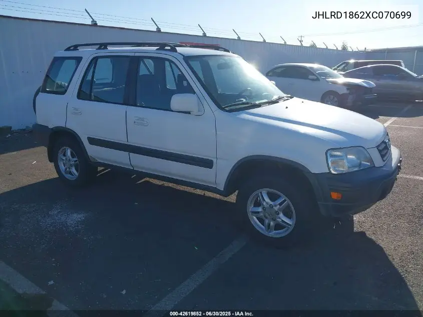 1999 Honda Cr-V Ex VIN: JHLRD1862XC070699 Lot: 42619852
