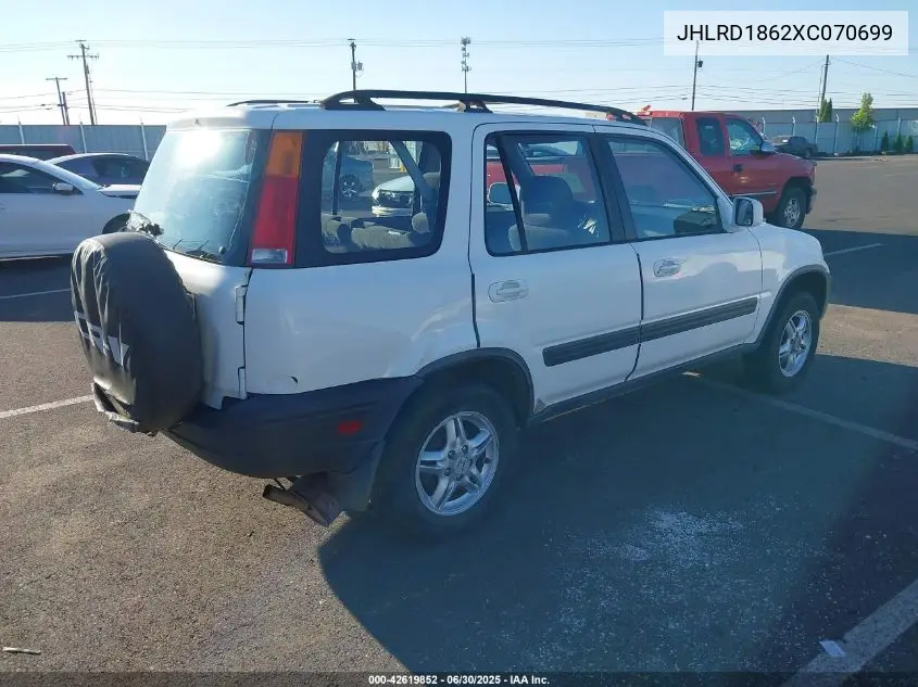 1999 Honda Cr-V Ex VIN: JHLRD1862XC070699 Lot: 42619852