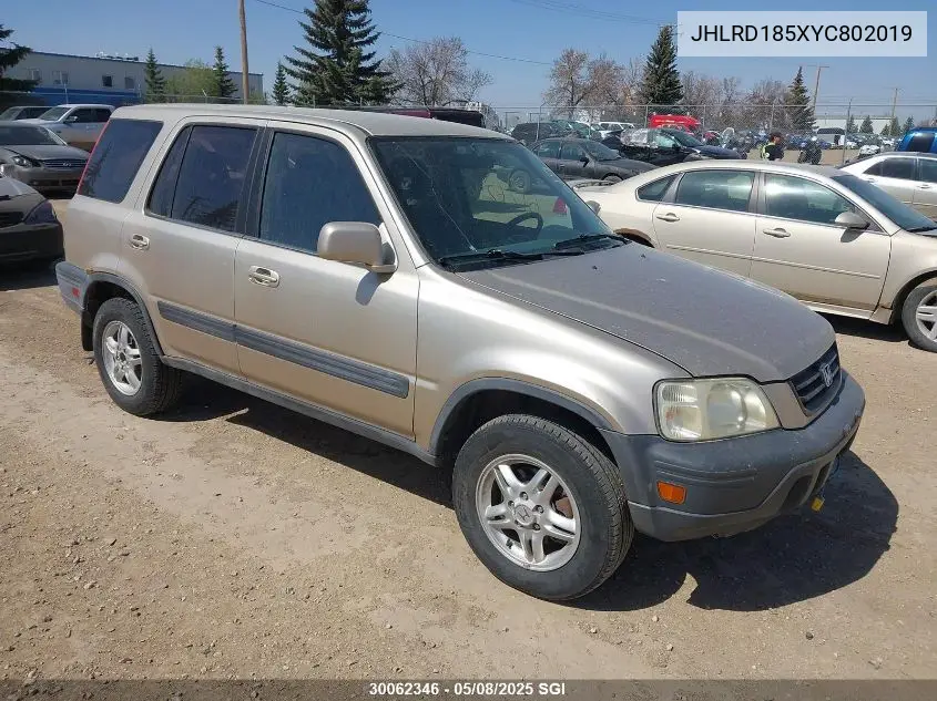 2000 Honda Cr-V Ex VIN: JHLRD185XYC802019 Lot: 30062346