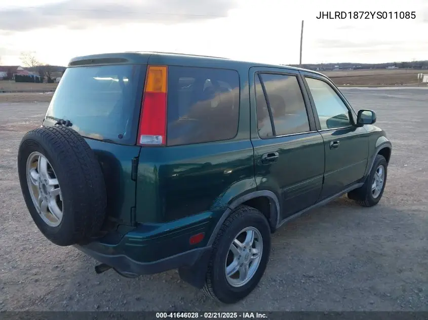 2000 Honda Cr-V Special Edition VIN: JHLRD1872YS011085 Lot: 41646028
