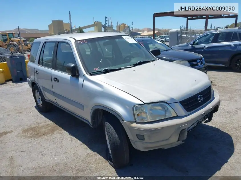 2000 Honda Cr-V Lx VIN: JHLRD284XYC009090 Lot: 42211528
