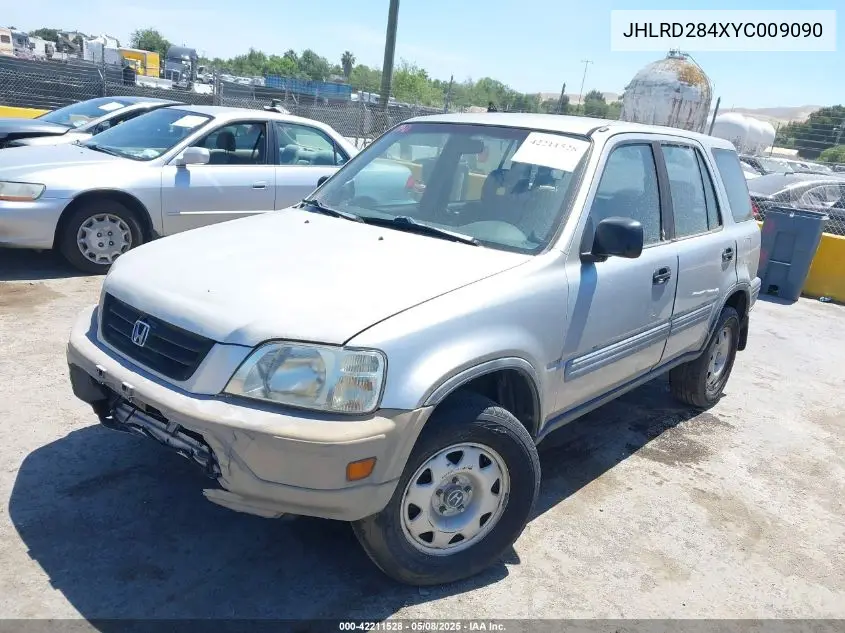 2000 Honda Cr-V Lx VIN: JHLRD284XYC009090 Lot: 42211528