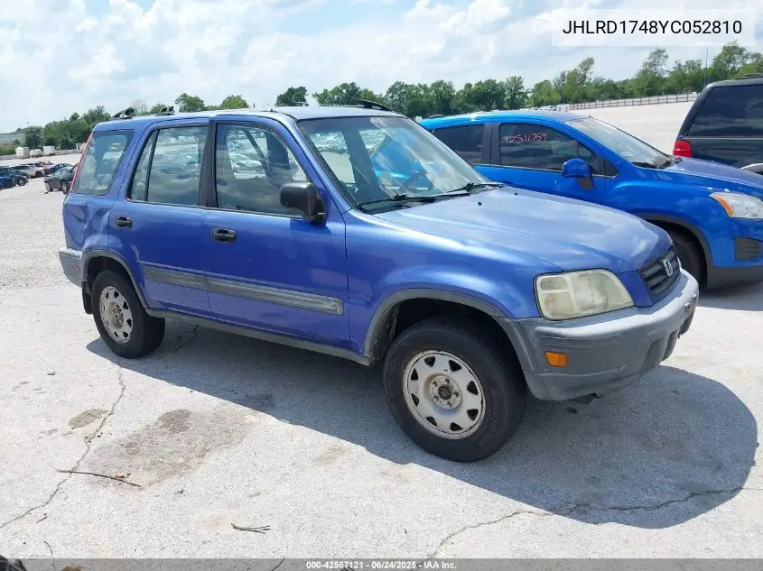 2000 Honda Cr-V Lx VIN: JHLRD1748YC052810 Lot: 42567121