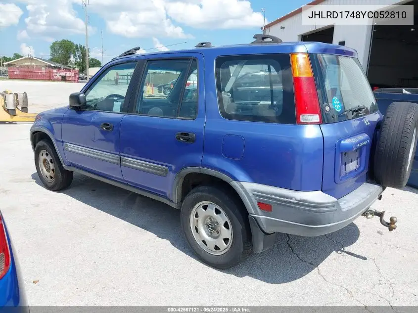 2000 Honda Cr-V Lx VIN: JHLRD1748YC052810 Lot: 42567121