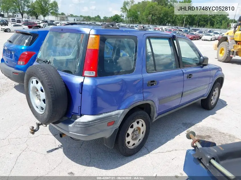 2000 Honda Cr-V Lx VIN: JHLRD1748YC052810 Lot: 42567121