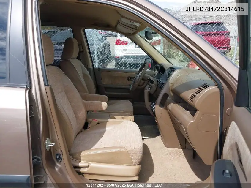 jhlrd78472c814615 JHLRD78472C814615 2002 Honda Cr-V