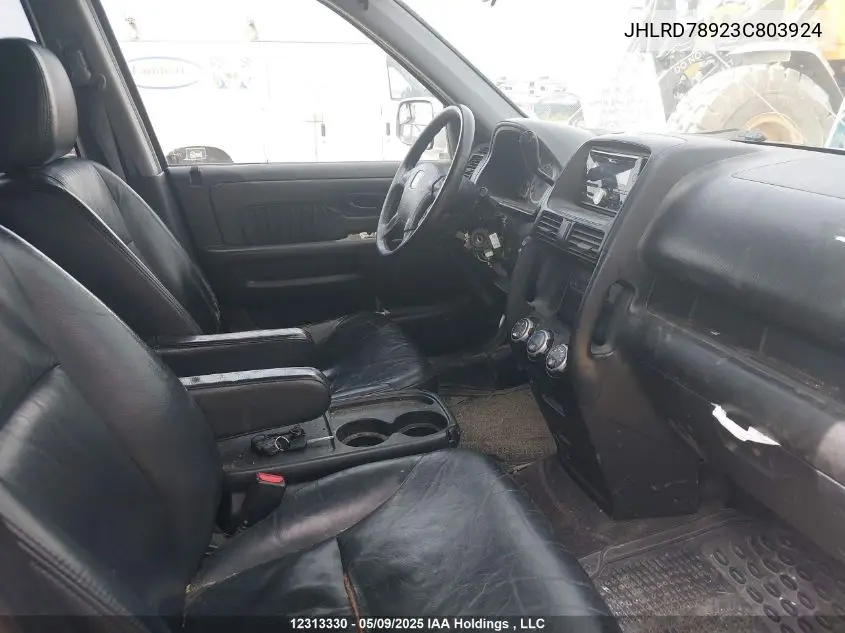 2003 Honda Cr-V Ex VIN: JHLRD78923C803924 Lot: 12313330