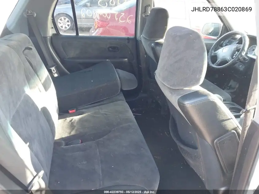 2003 Honda Cr-V Ex VIN: JHLRD78863C020869 Lot: 42239793