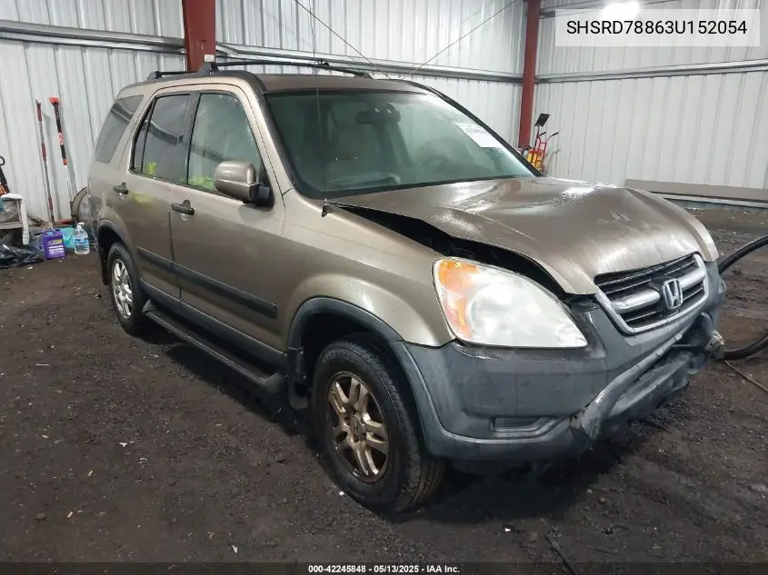2003 Honda Cr-V Ex VIN: SHSRD78863U152054 Lot: 42245848