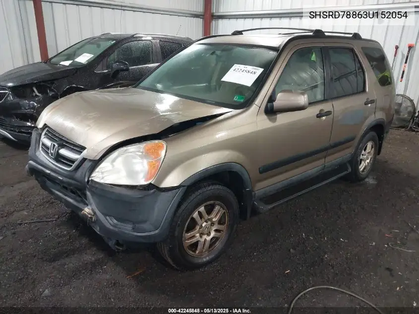2003 Honda Cr-V Ex VIN: SHSRD78863U152054 Lot: 42245848