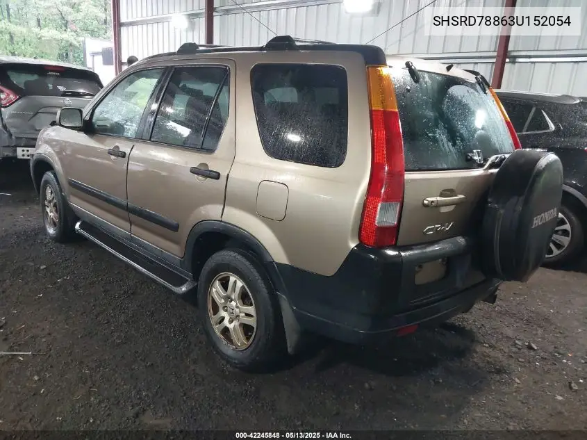 2003 Honda Cr-V Ex VIN: SHSRD78863U152054 Lot: 42245848