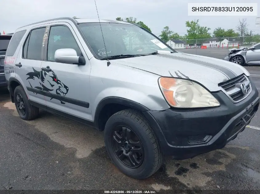 2003 Honda Cr-V Ex VIN: SHSRD78833U120095 Lot: 42252856