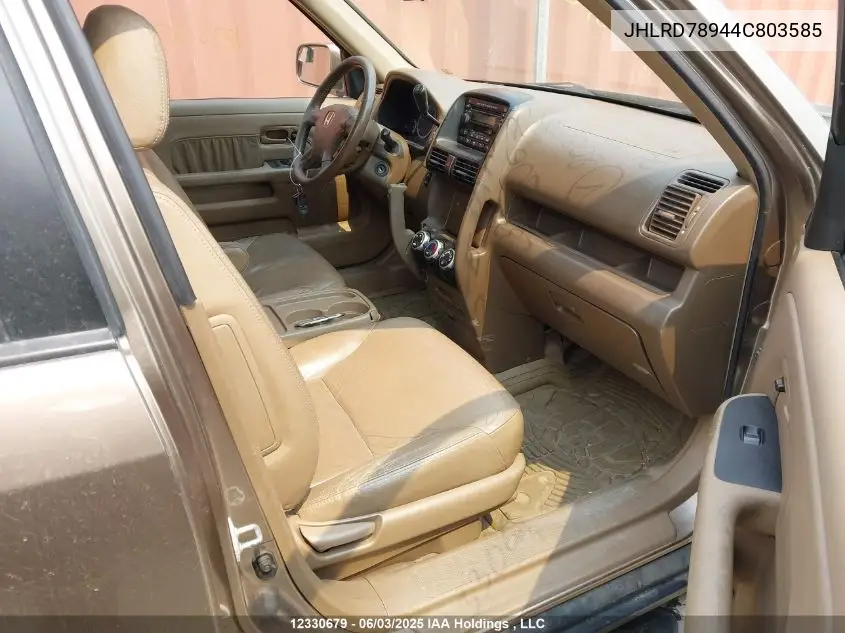 2004 Honda Cr-V Ex VIN: JHLRD78944C803585 Lot: 12330679