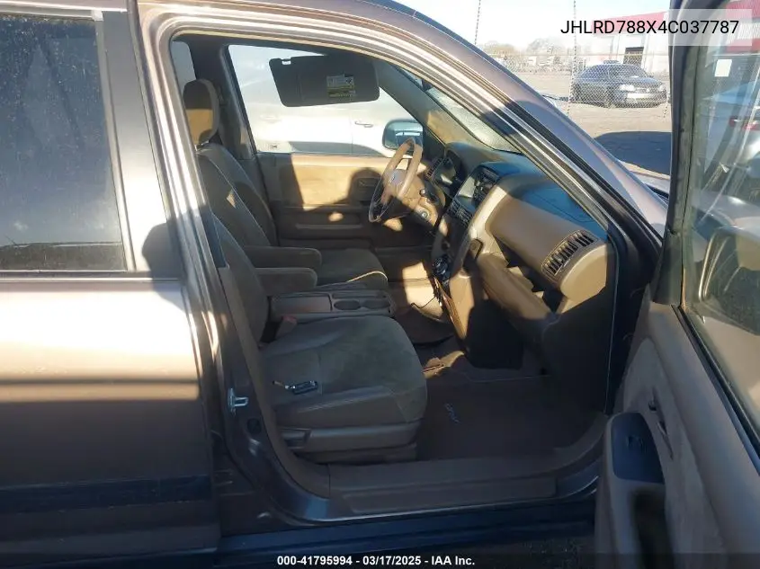 2004 Honda Cr-V Ex VIN: JHLRD788X4C037787 Lot: 41795994