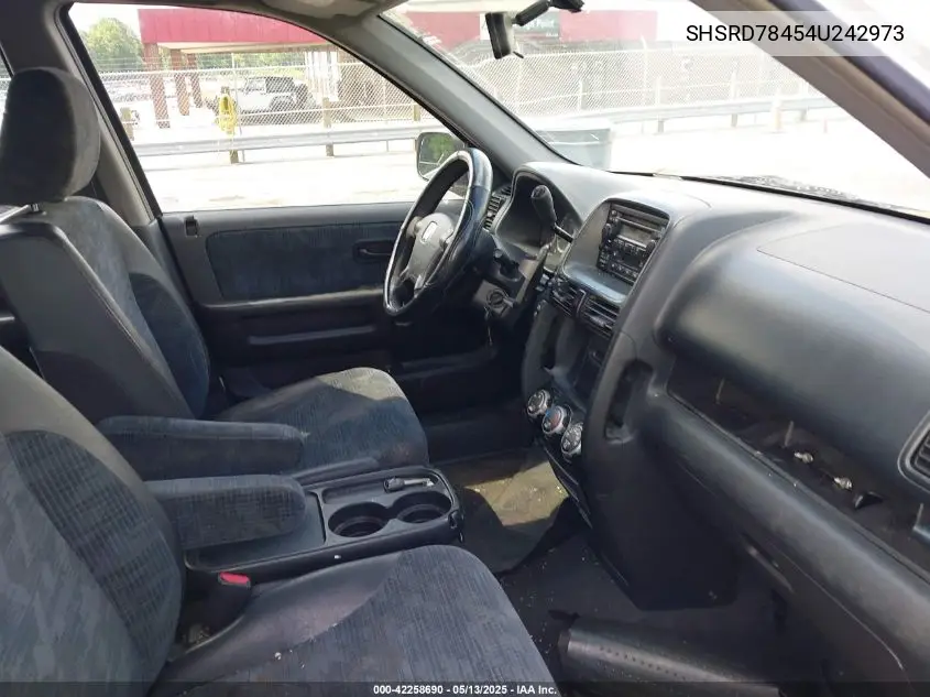 2004 Honda Cr-V Lx VIN: SHSRD78454U242973 Lot: 42258690