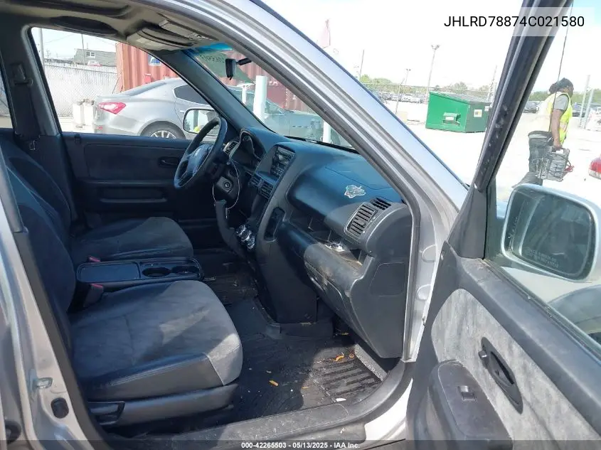 2004 Honda Cr-V Ex VIN: JHLRD78874C021580 Lot: 42265503