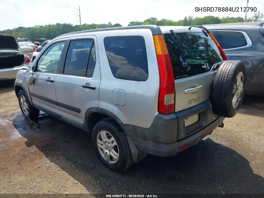 2004 Honda Cr-V Ex VIN: SHSRD78884U212790 Lot: 42564773