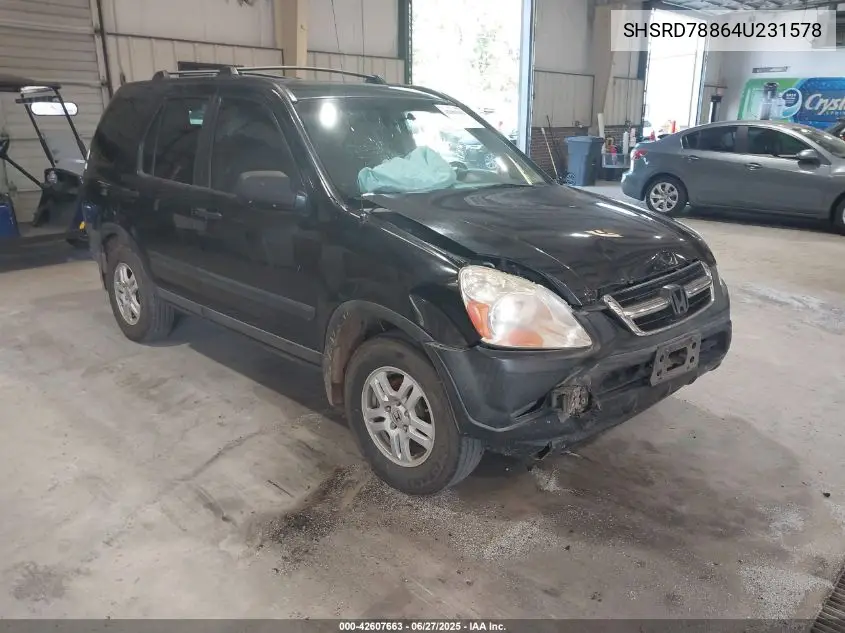 2004 Honda Cr-V Ex VIN: SHSRD78864U231578 Lot: 42607663