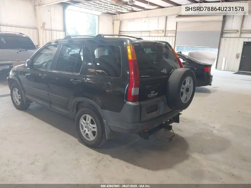 2004 Honda Cr-V Ex VIN: SHSRD78864U231578 Lot: 42607663
