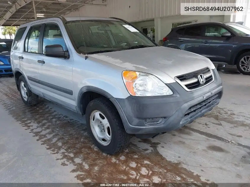 2004 Honda Cr-V Lx VIN: SHSRD68494U207962 Lot: 42617352