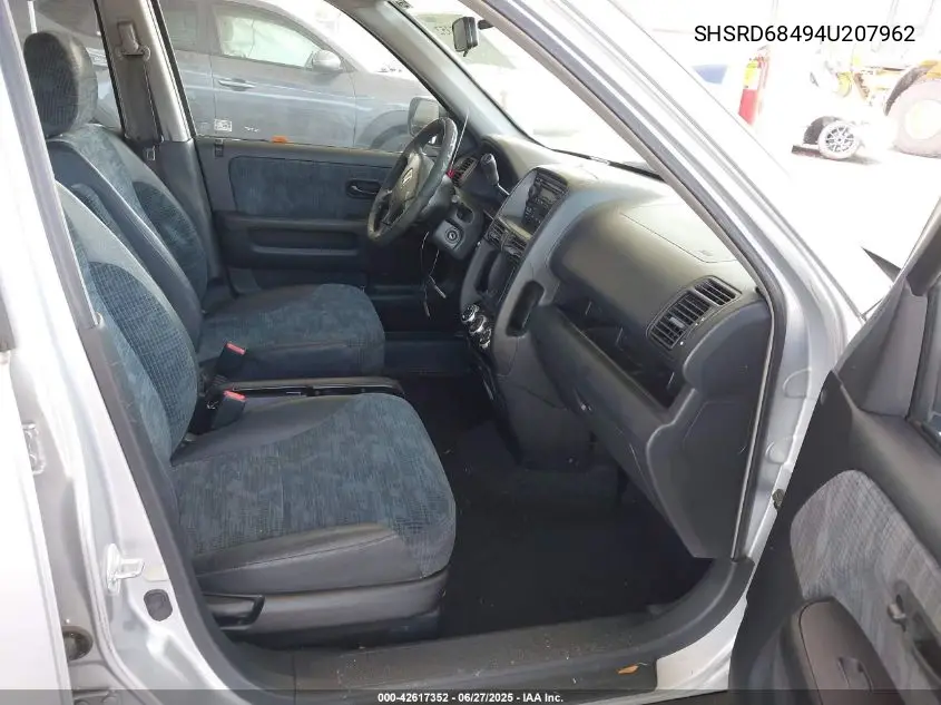 2004 Honda Cr-V Lx VIN: SHSRD68494U207962 Lot: 42617352