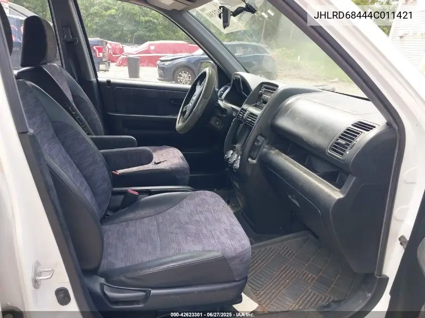 2004 Honda Cr-V Lx VIN: JHLRD68444C011421 Lot: 42623301