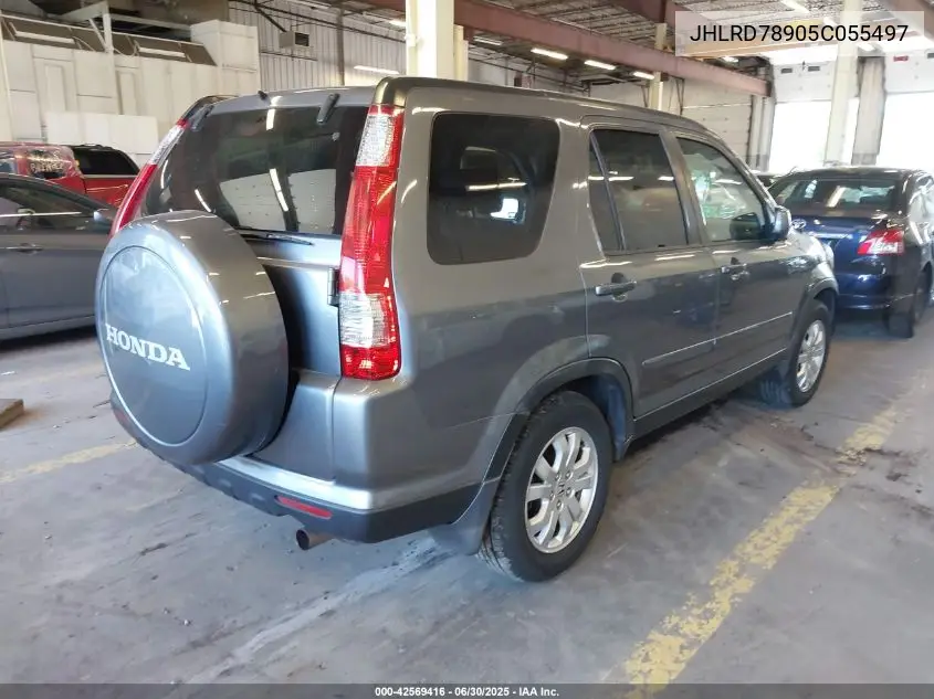 2005 Honda Cr-V Se VIN: JHLRD78905C055497 Lot: 42569416