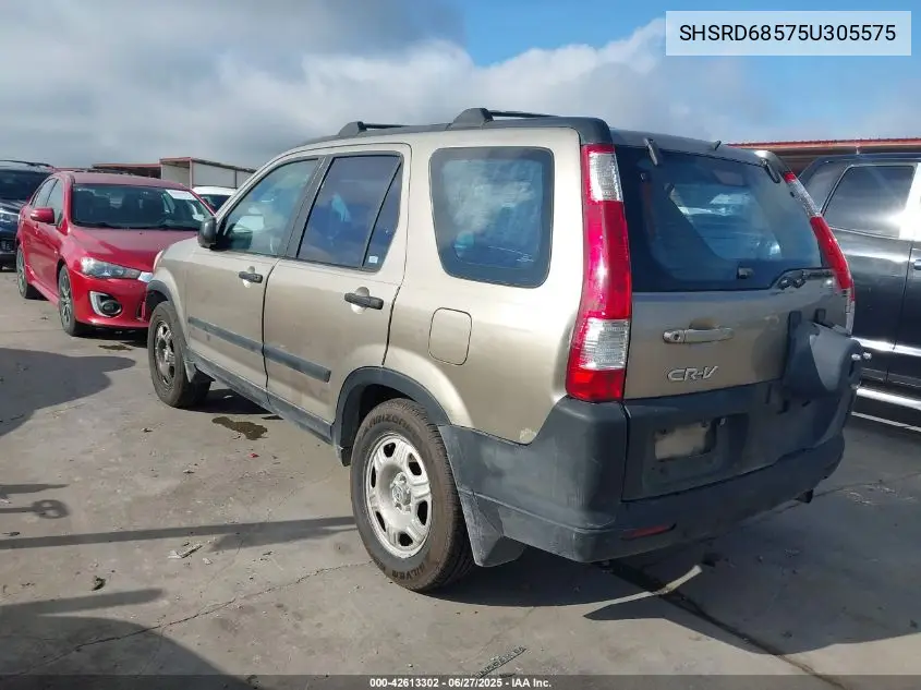 2005 Honda Cr-V Lx VIN: SHSRD68575U305575 Lot: 42613302