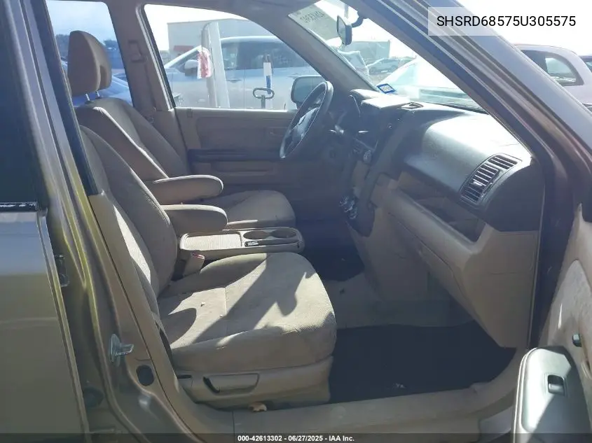 2005 Honda Cr-V Lx VIN: SHSRD68575U305575 Lot: 42613302