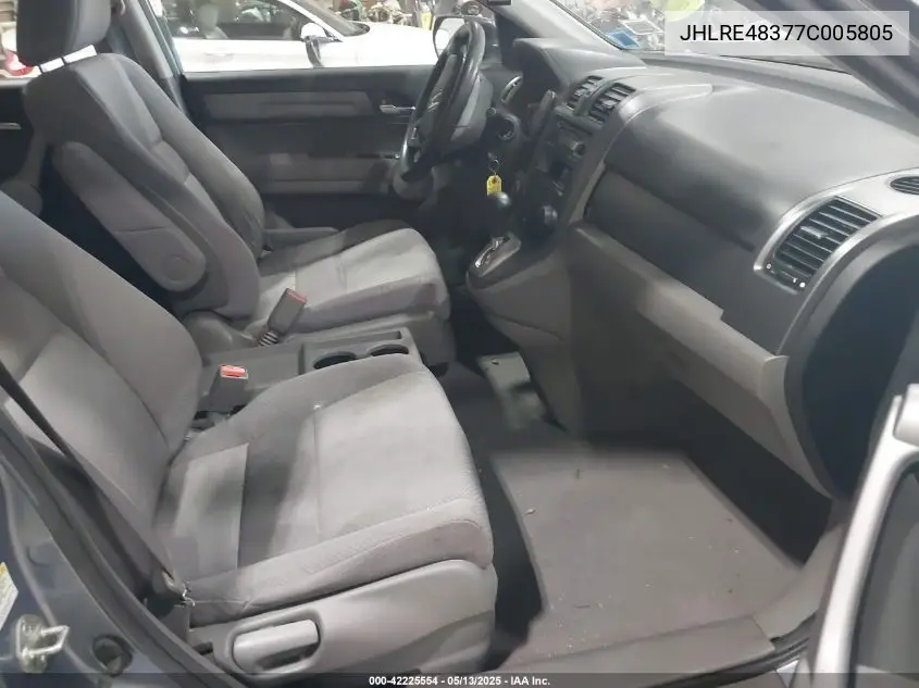 2007 Honda Cr-V Lx VIN: JHLRE48377C005805 Lot: 42225554