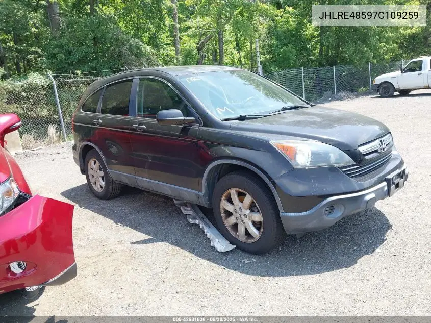 2007 Honda Cr-V Ex VIN: JHLRE48597C109259 Lot: 42631636