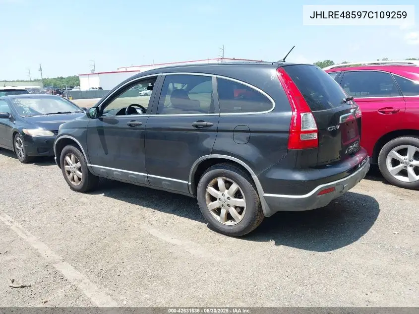 2007 Honda Cr-V Ex VIN: JHLRE48597C109259 Lot: 42631636