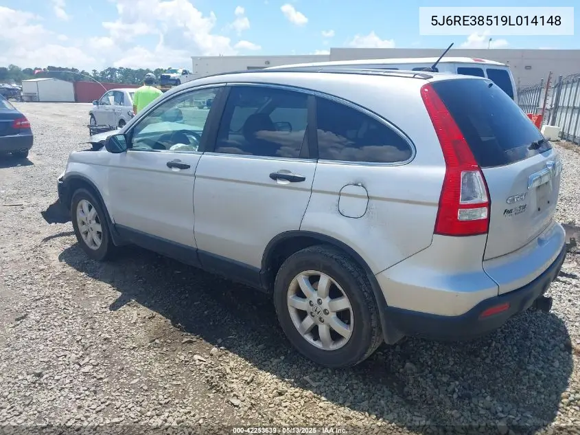 2009 Honda Cr-V Ex VIN: 5J6RE38519L014148 Lot: 42253639
