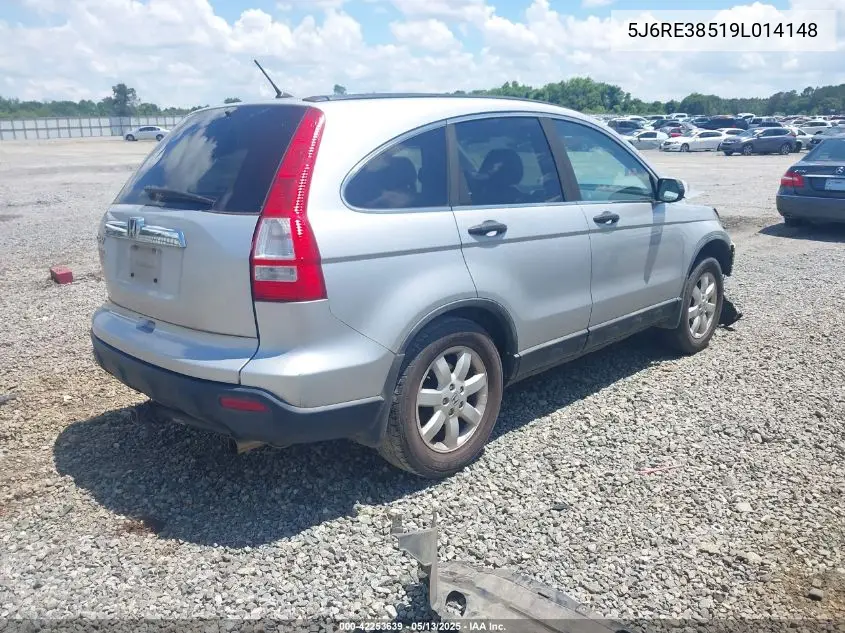 2009 Honda Cr-V Ex VIN: 5J6RE38519L014148 Lot: 42253639