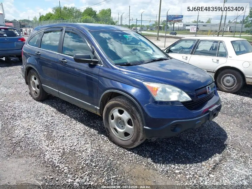 2009 Honda Cr-V Lx VIN: 5J6RE48359L053409 Lot: 42256708