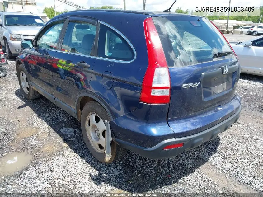 2009 Honda Cr-V Lx VIN: 5J6RE48359L053409 Lot: 42256708