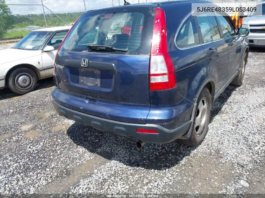 2009 Honda Cr-V Lx VIN: 5J6RE48359L053409 Lot: 42256708