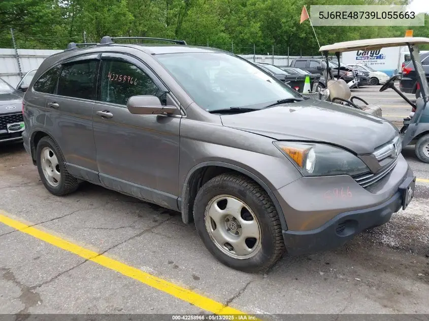 2009 Honda Cr-V Ex-L VIN: 5J6RE48739L055663 Lot: 42258966
