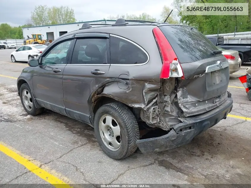 2009 Honda Cr-V Ex-L VIN: 5J6RE48739L055663 Lot: 42258966