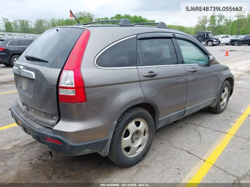 2009 Honda Cr-V Ex-L VIN: 5J6RE48739L055663 Lot: 42258966