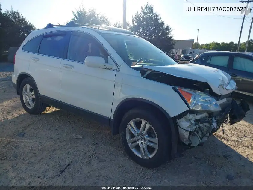2010 Honda Cr-V Ex-L VIN: JHLRE4H73AC002622 Lot: 41981634