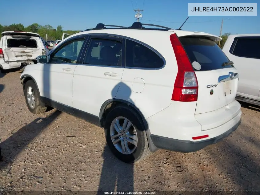 2010 Honda Cr-V Ex-L VIN: JHLRE4H73AC002622 Lot: 41981634