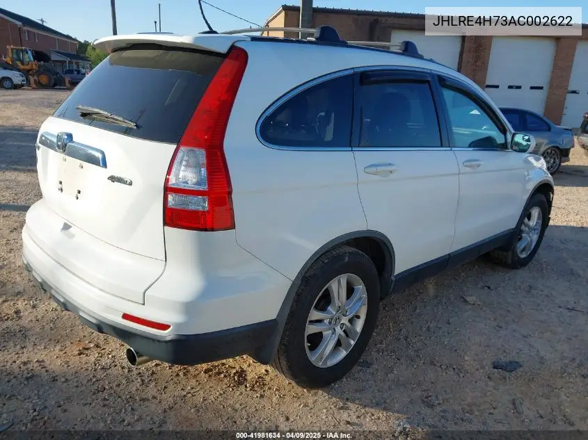 2010 Honda Cr-V Ex-L VIN: JHLRE4H73AC002622 Lot: 41981634
