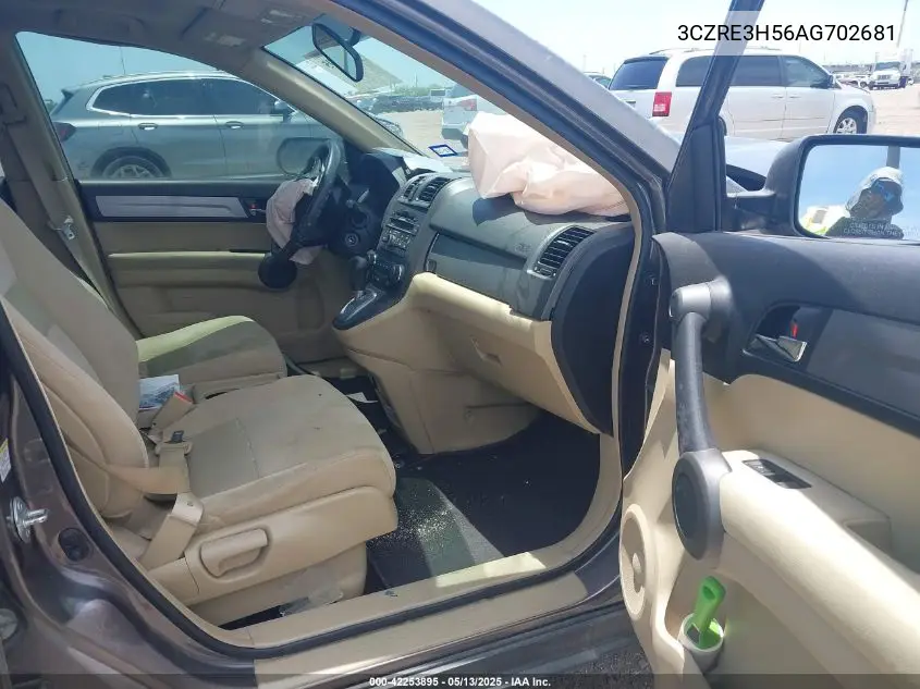 2010 Honda Cr-V Ex VIN: 3CZRE3H56AG702681 Lot: 42253895
