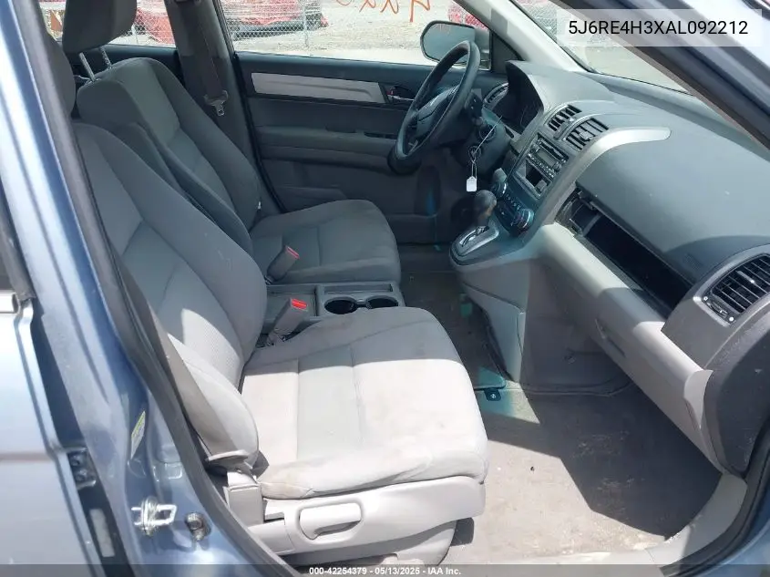 2010 Honda Cr-V Lx VIN: 5J6RE4H3XAL092212 Lot: 42254379