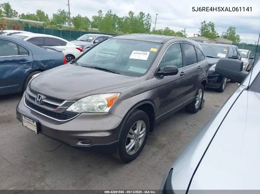 2010 Honda Cr-V Ex VIN: 5J6RE4H5XAL061141 Lot: 42261558
