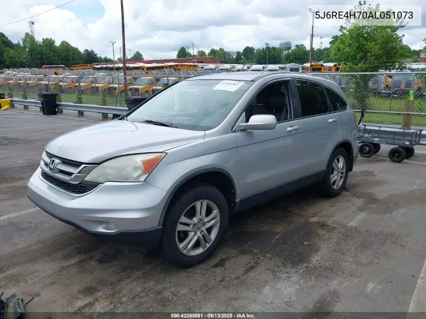 2010 Honda Cr-V Ex-L VIN: 5J6RE4H70AL051073 Lot: 42265561